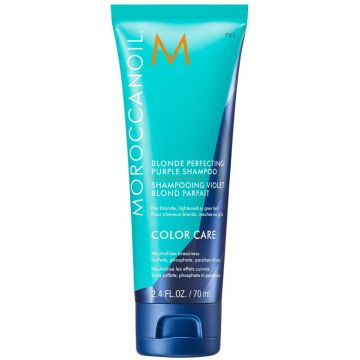 Sampon violet Moroccanoil Blonde Perfecting Purple Shampoo efect pentru neutralizare 70ml
