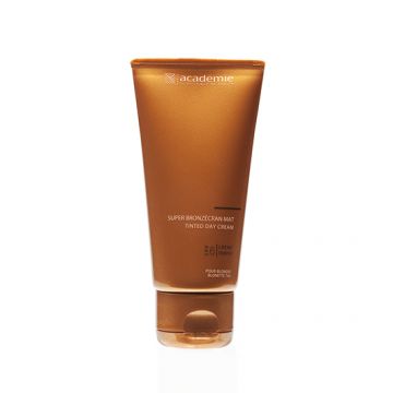Crema pentru toate tipurile de ten Academie Bronzecran Super Bronzecran Mat Visage Faible Protection FPS 6 75 ml
