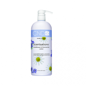 Lotiune hidratanta CND Scentsation Wildflower & Chamomile pentru maini 917ml