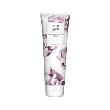 Exfoliant cremos CND Spa Gardenia Woods Scrub pentru maini si picioare 248ml 