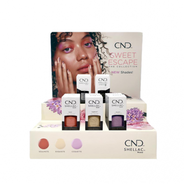 Display Lac de unghii semipermanent CND Shellac Spring 10 buc 