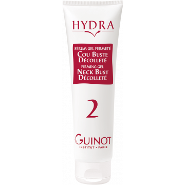Serum Gel tratament Guinot Fermete Cou, Buste, Decollete  Soin Hydradermie Lift Double Ionisation fermitate pentru gat si decolteu 150 ml