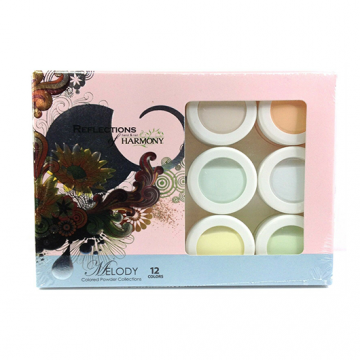 Kit pudra acrilica Gelish Reflection Melody 12 bucati