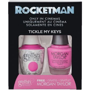 Set lac de unghii saptamanal si semipermanent Gelish&Morgan Taylor Two of a Kind Tickle My Keys 15ml+15ml