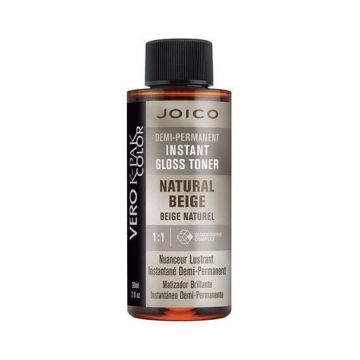 Vopsea de par demipermanenta Joico Vero K-Pak Color Gloss Toner Natural Beige 60ml