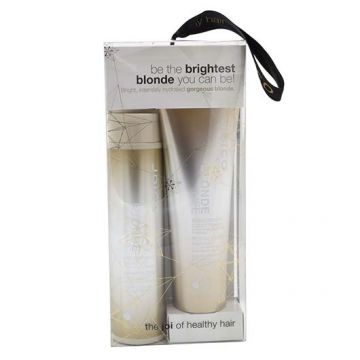 Set Sampon si Conditioner Joico Blonde Life Brightening pentru par blond