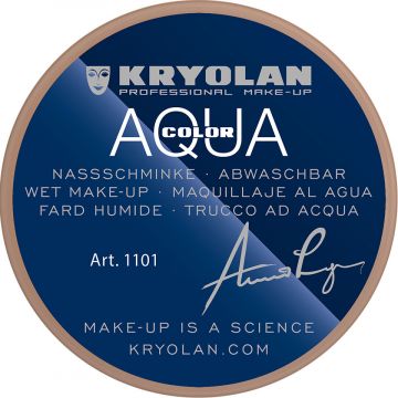 Fard crema Kryolan Aquacolor Wet Make-up 3W pentru fata si corp 8ml