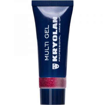 Baza aderenta gel Kryolan Multi Gel Fine Red pentru sclipici 10ml