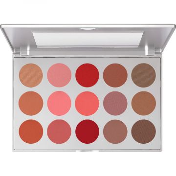 Paleta profesionala de blush Kryolan Blusher set 15 culori Habitat 37.5g