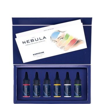 Set fard lichid profesional Kryolan Nebula Vivid Airbrush Vivid1 6buc