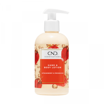 Lotiune hidratanta CND Scentsations Hand & Body Lotion Strowberry & Prosecco 245ml