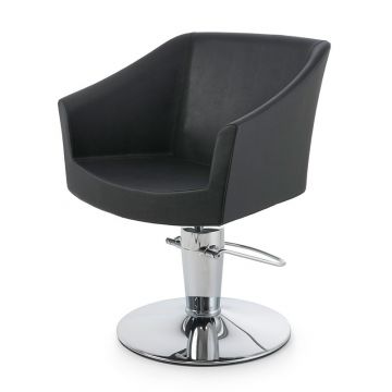 Scaun coafura Maletti Gala Scai 008 cu picior cu baza Madam Ronde Negru