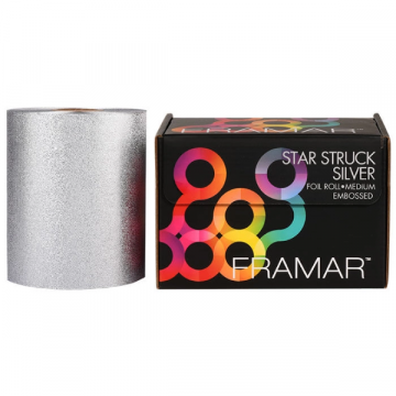 Rola-folie-aluminiu-Framar-Star-Struck-Silver-embosata