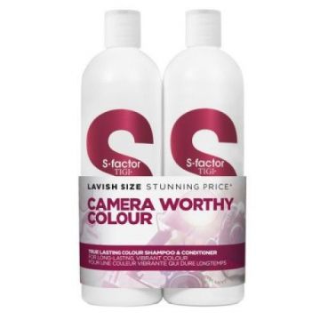 Set Sampon si Conditioner Tigi S-Factor Lasting Colour Tween Duo 