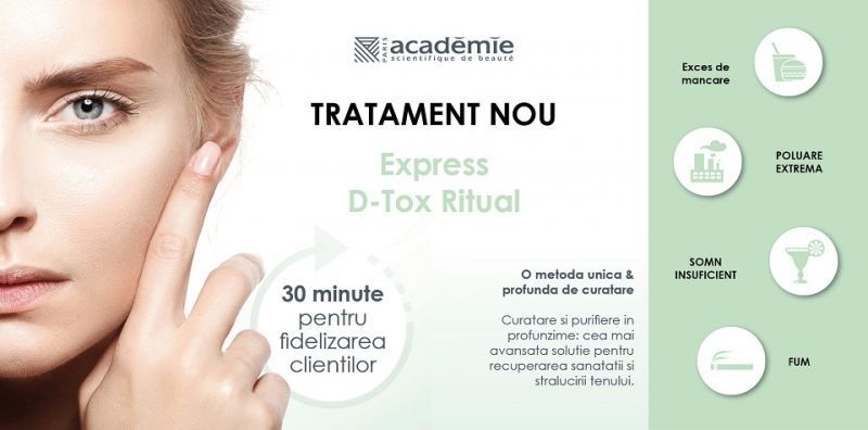 ACADÉMIE EXPRESS D-TOX RITUAL: CURATA SI TONIFIAZA IN PROFUNZIME IN DOAR 30 DE MINUTE!